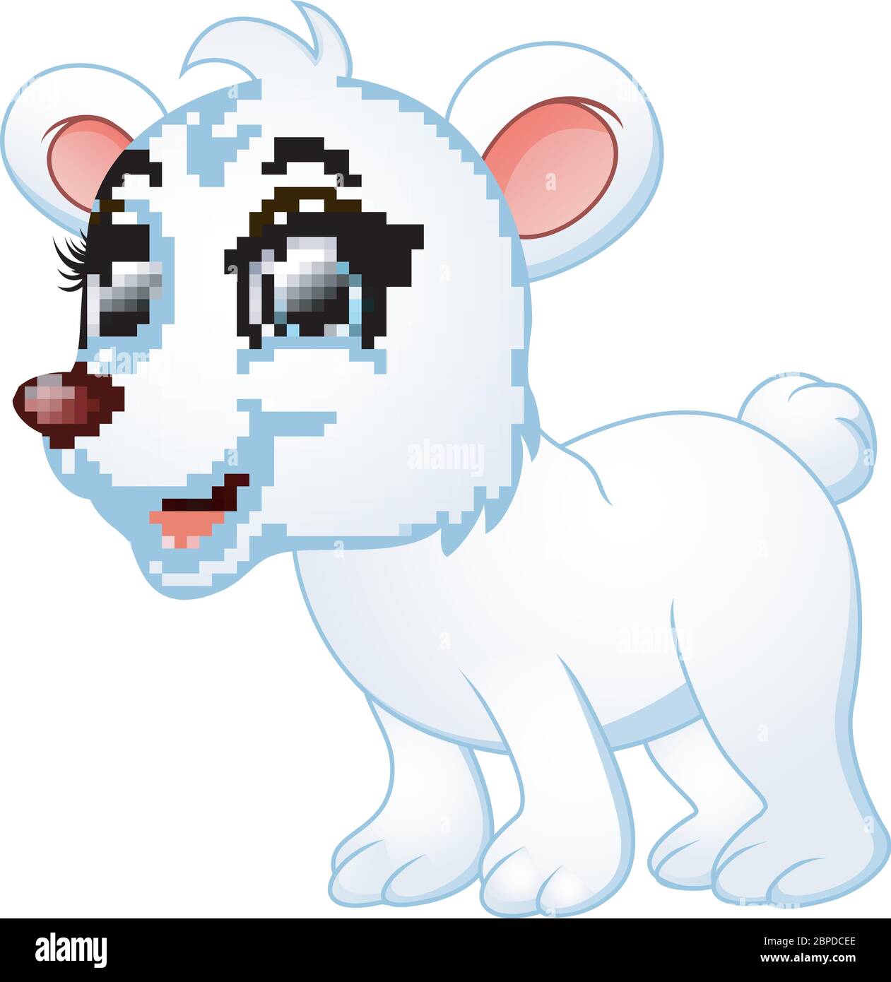 Polar bear Cute cartoon Illustration de Vecteur