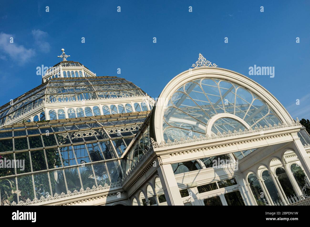 The Palm House, un Glasshouse victorien restauré, à Sefton Park à Liverpool, en Angleterre Banque D'Images