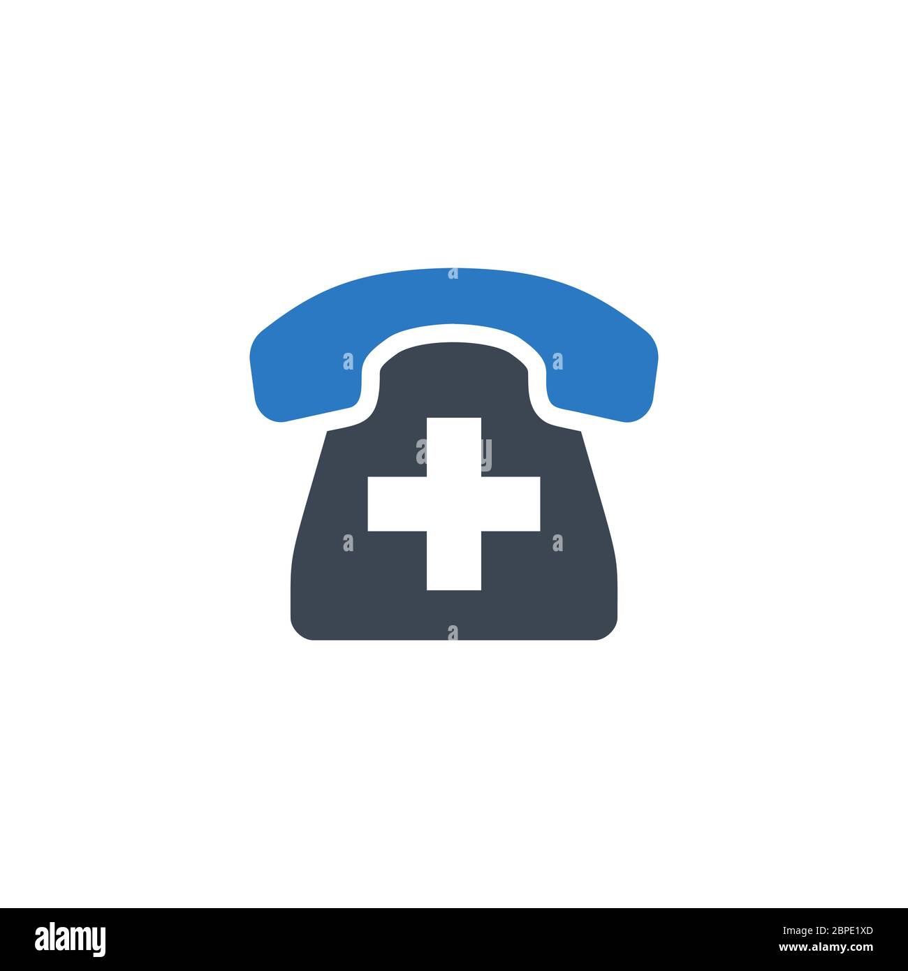 Icône de glyphe vectoriel lié au téléphone d'urgence. Illustration de Vecteur