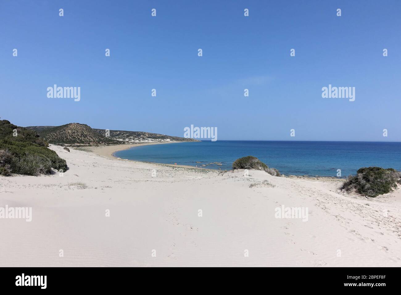 Strand dans le Nord Zypern - Golden Beach Banque D'Images