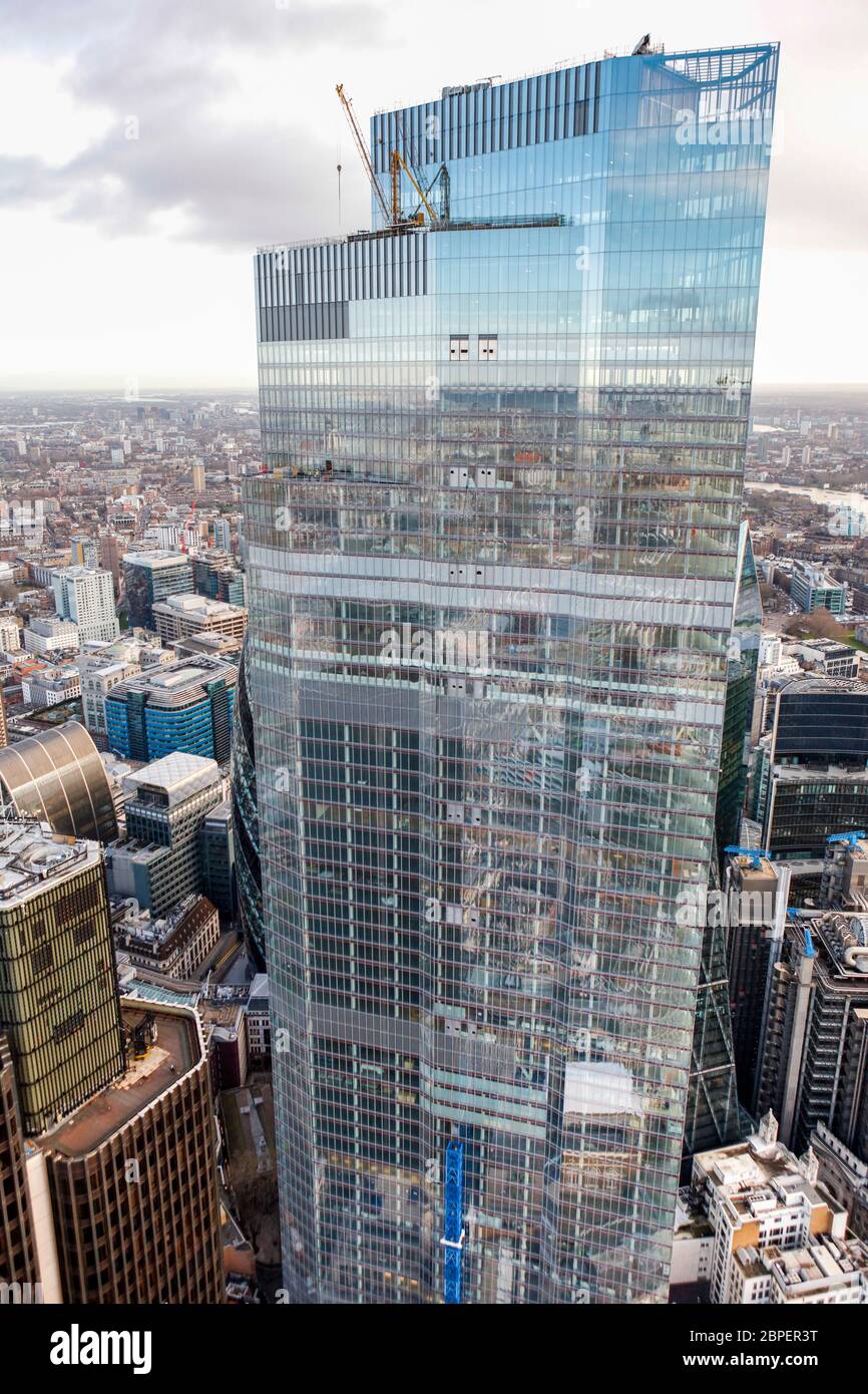 Image aérienne de Bishopsgate 22 Banque D'Images