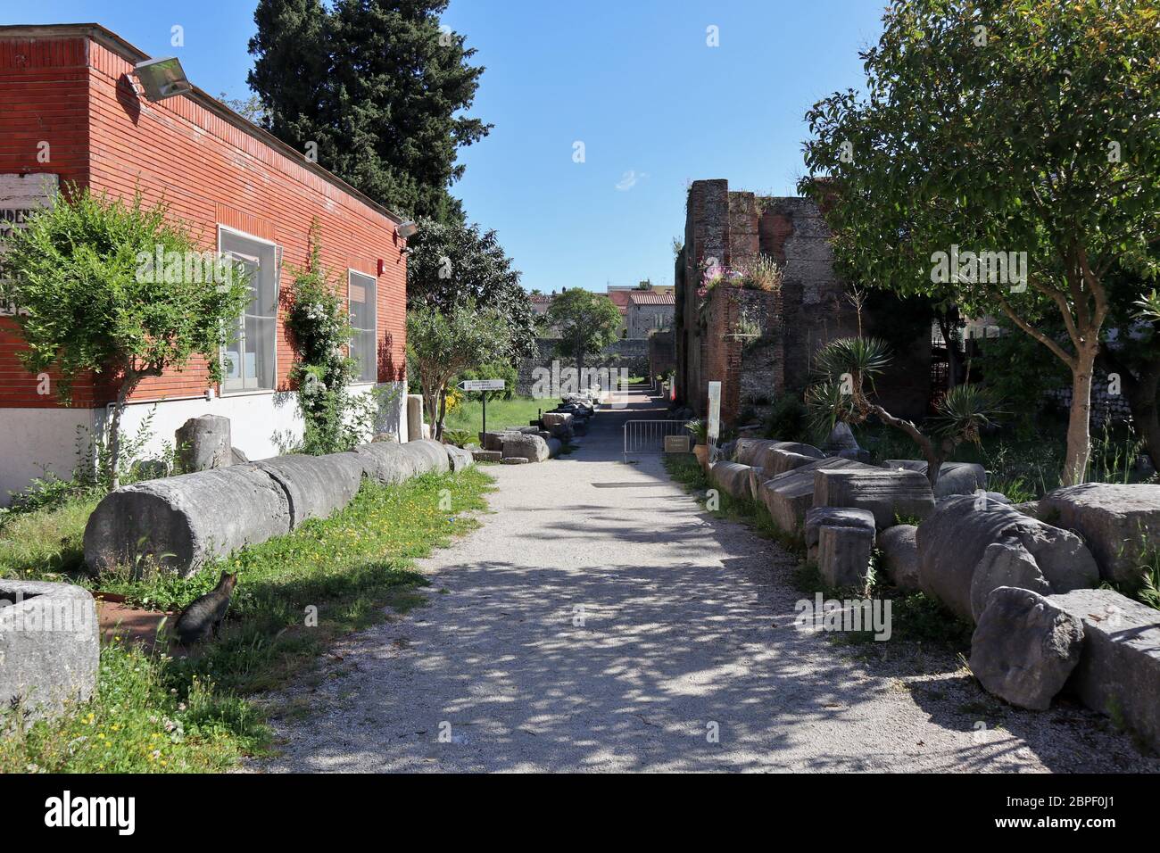 Benevento - Entrata del Teatro Romano Banque D'Images