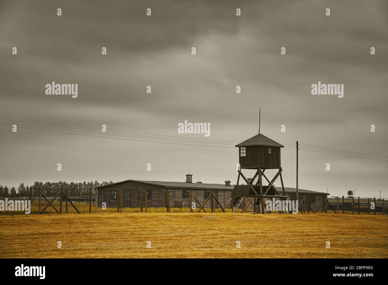 Le camp de concentration allemand de Lublin, appelé Majdanek. Pologne Banque D'Images