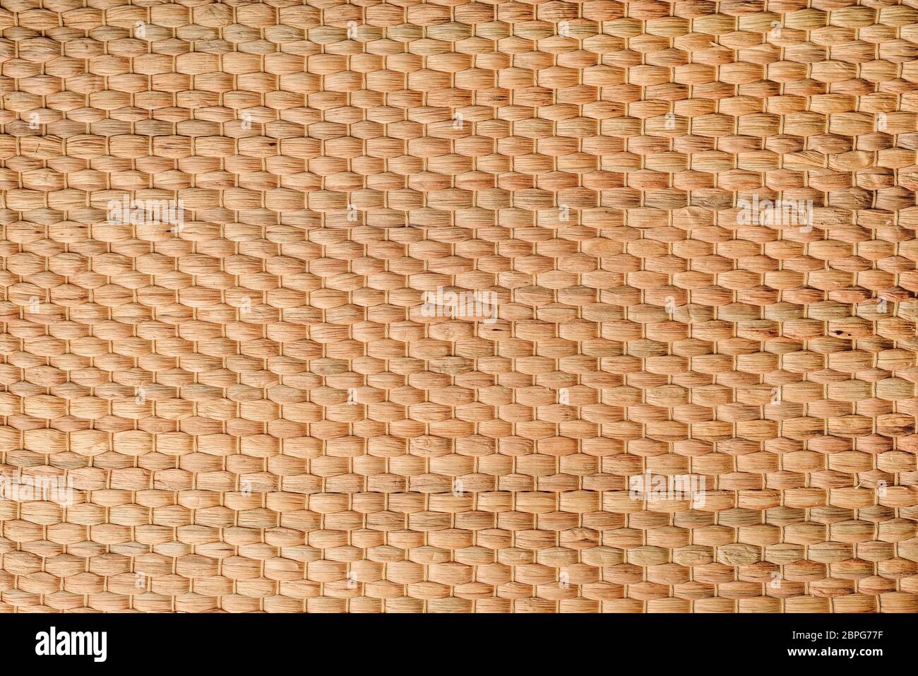 La texture du mur de bambou tissées d'artisanat. Banque D'Images
