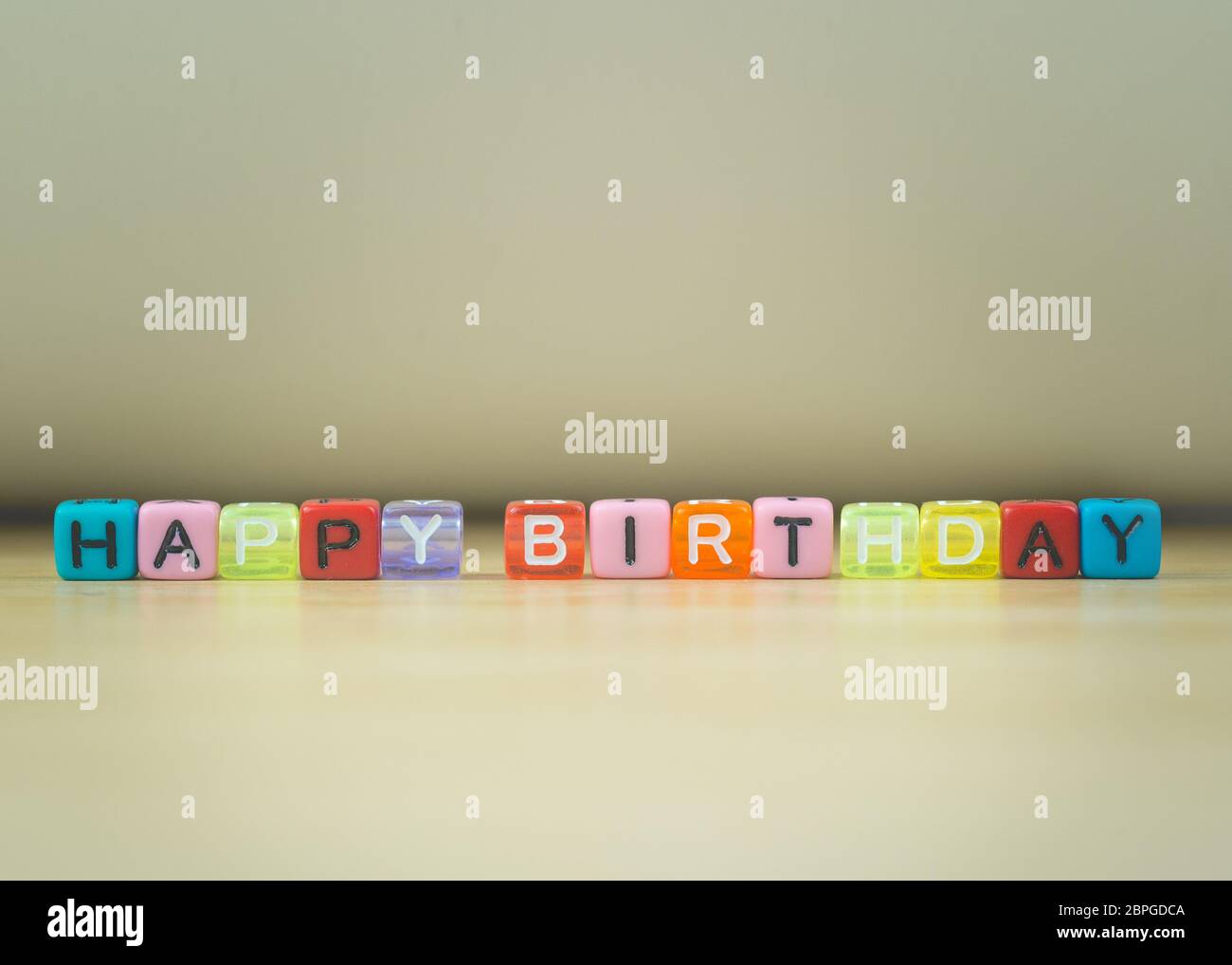 Words Happy Birthday Written In Banque D Image Et Photos Alamy