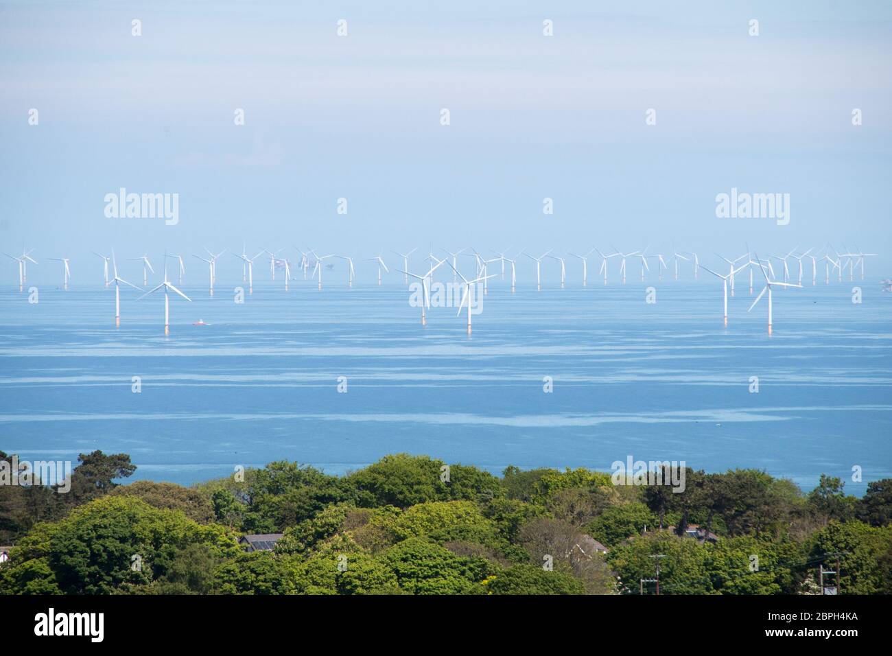 Gwynt y Môr wind farm Banque D'Images