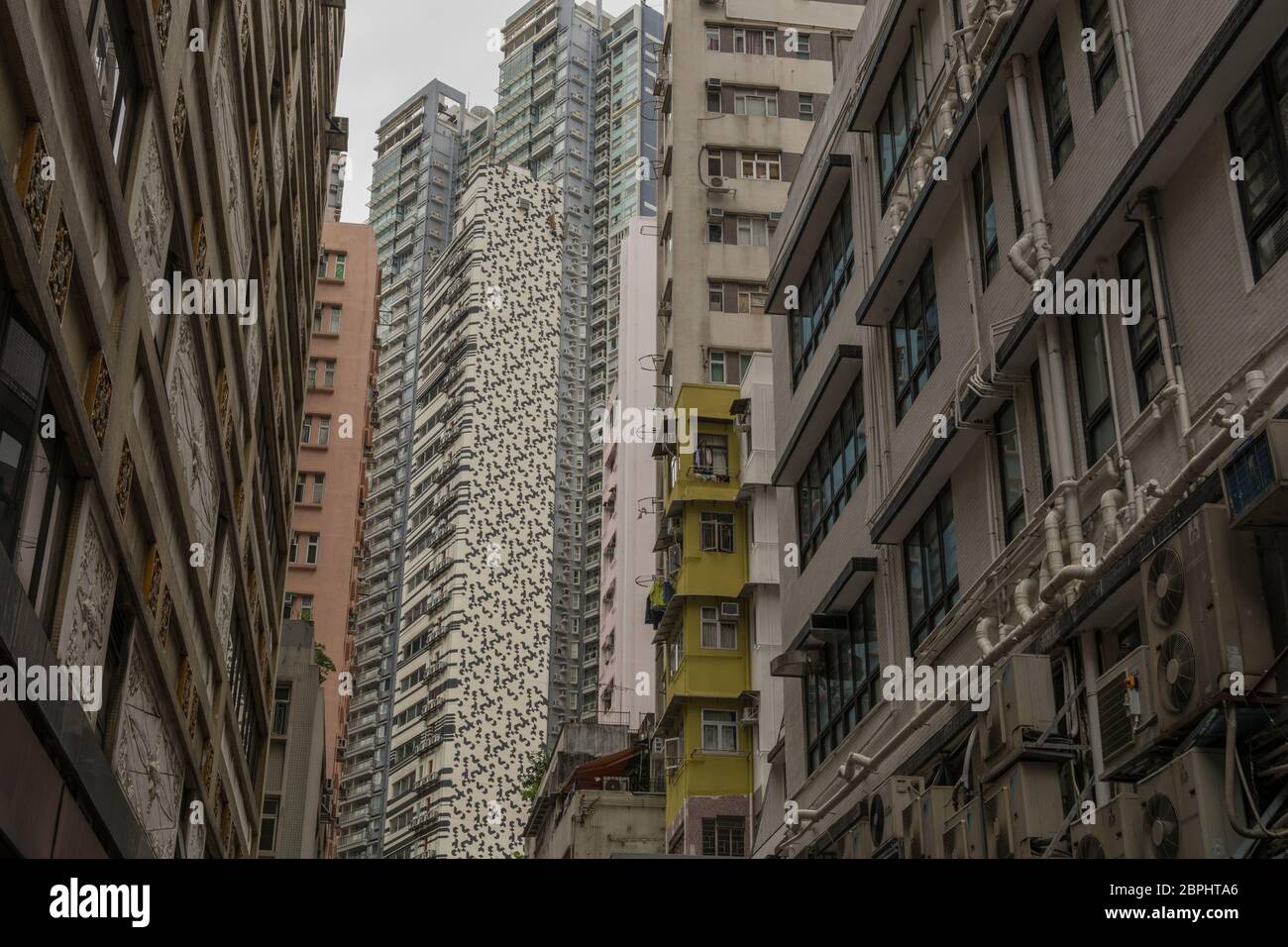Les immeubles de grande hauteur à Hong Kong Banque D'Images