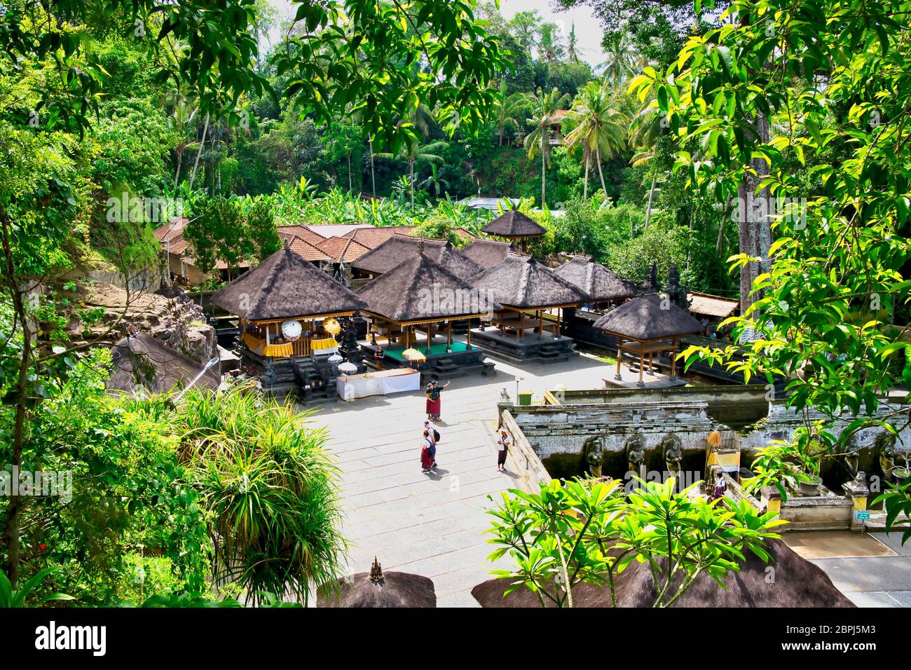 L'ancien temple de Pura Gua Gajah à Bali Island, Indonésie. Banque D'Images