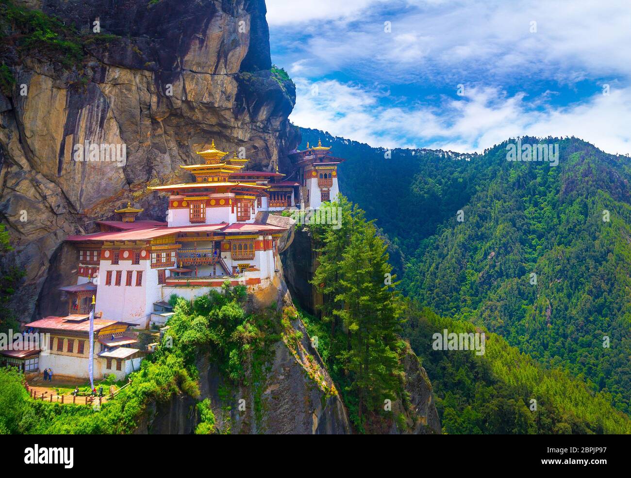 Taktshang Goemba, monastère de Tiger Nest, Bhoutan Banque D'Images