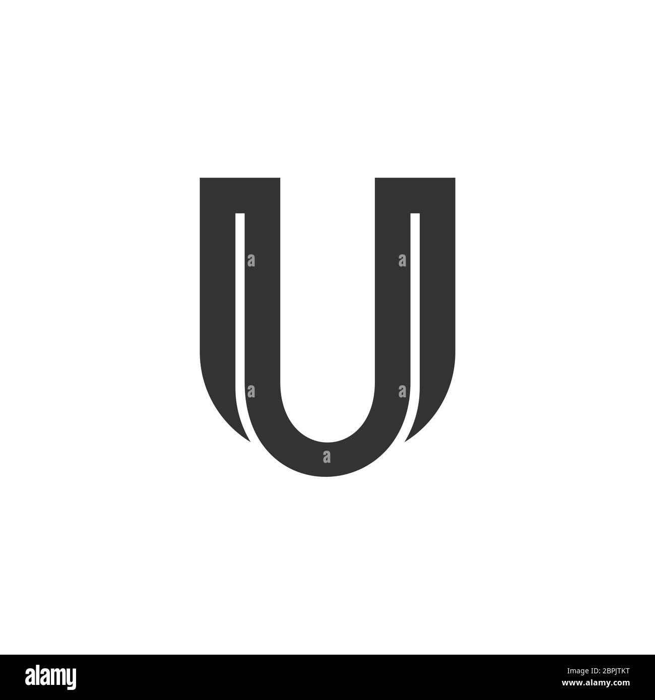 Modèle de logo Letter U Design d'illustration. Vecteur EPS 10. Banque D'Images