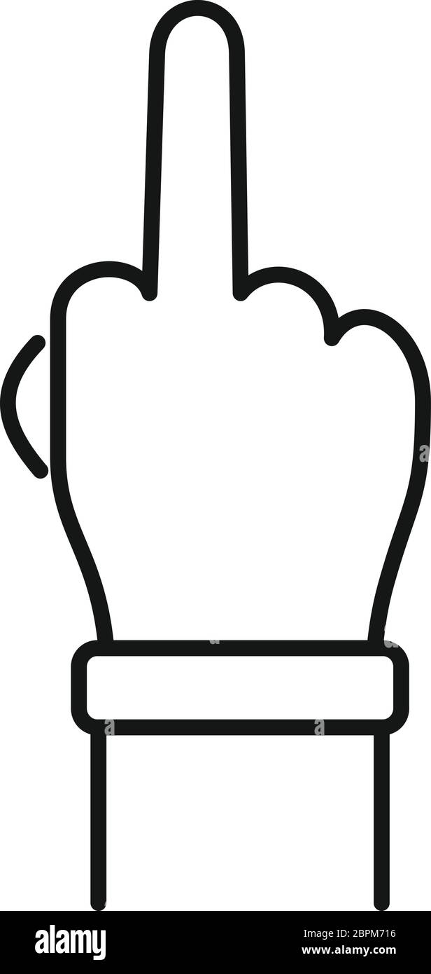 Icône doigt vers le haut. Icône vectorielle de la conception de sites Web avec le doigt vers le haut isolée sur fond blanc Illustration de Vecteur