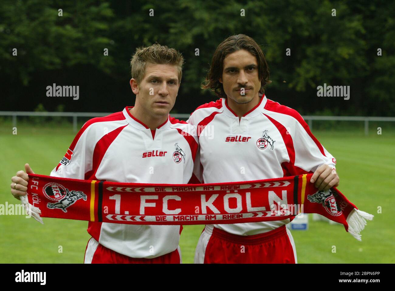 1. FC Köln - Prästation des kaders für die saison 2003/2004 am Geißbockheim. Banque D'Images