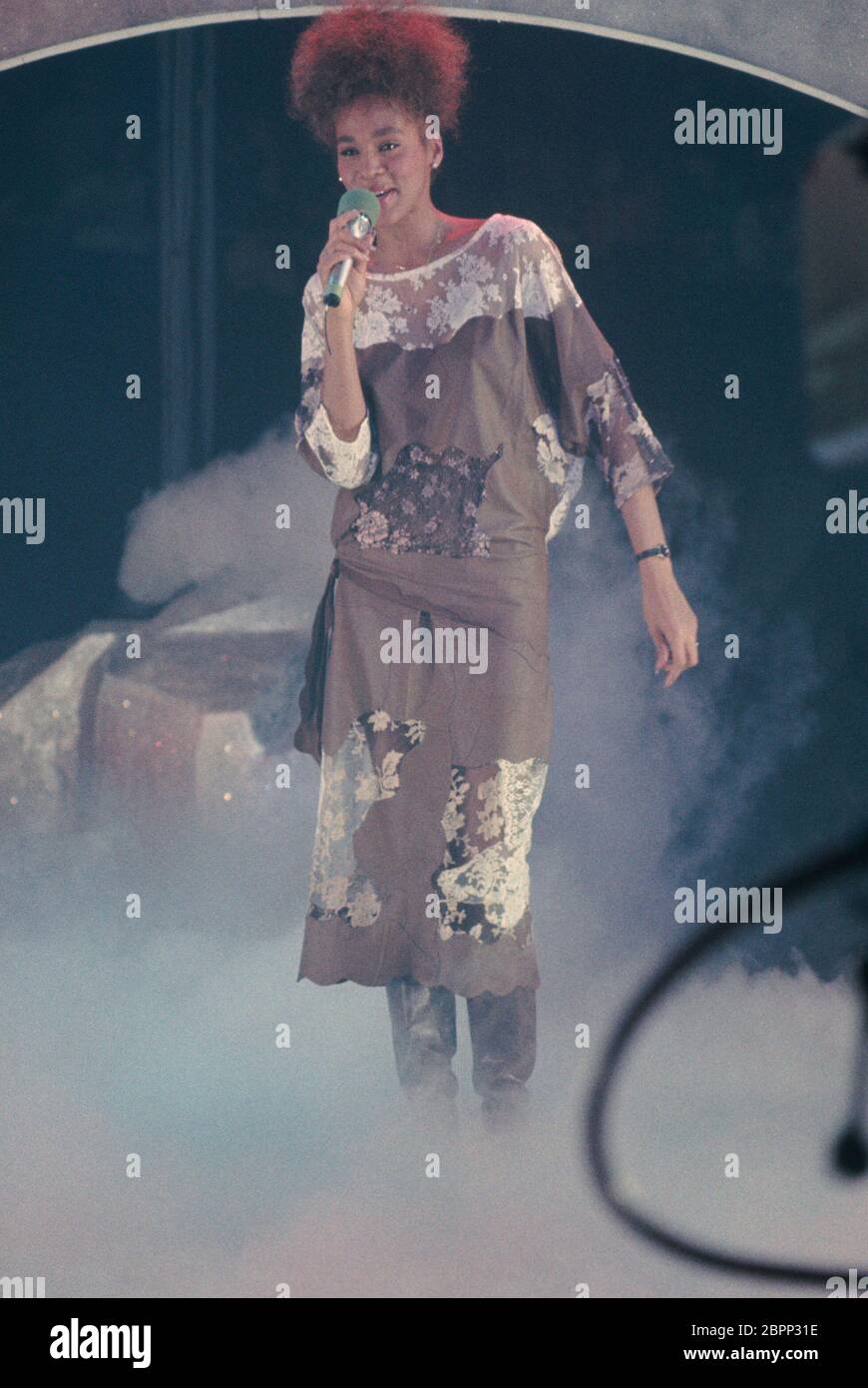 Whitney Houston - Die US-amerikanische Sängerin Whitney Houston Banque D'Images