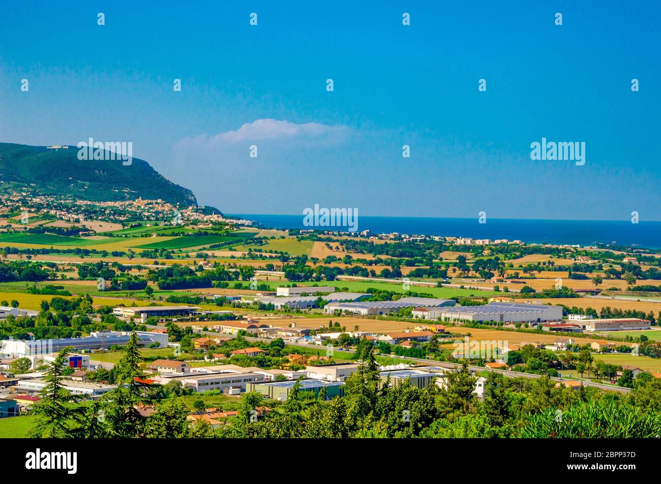 La Riviera del Conero de Loreto - Marches - Italie . Banque D'Images