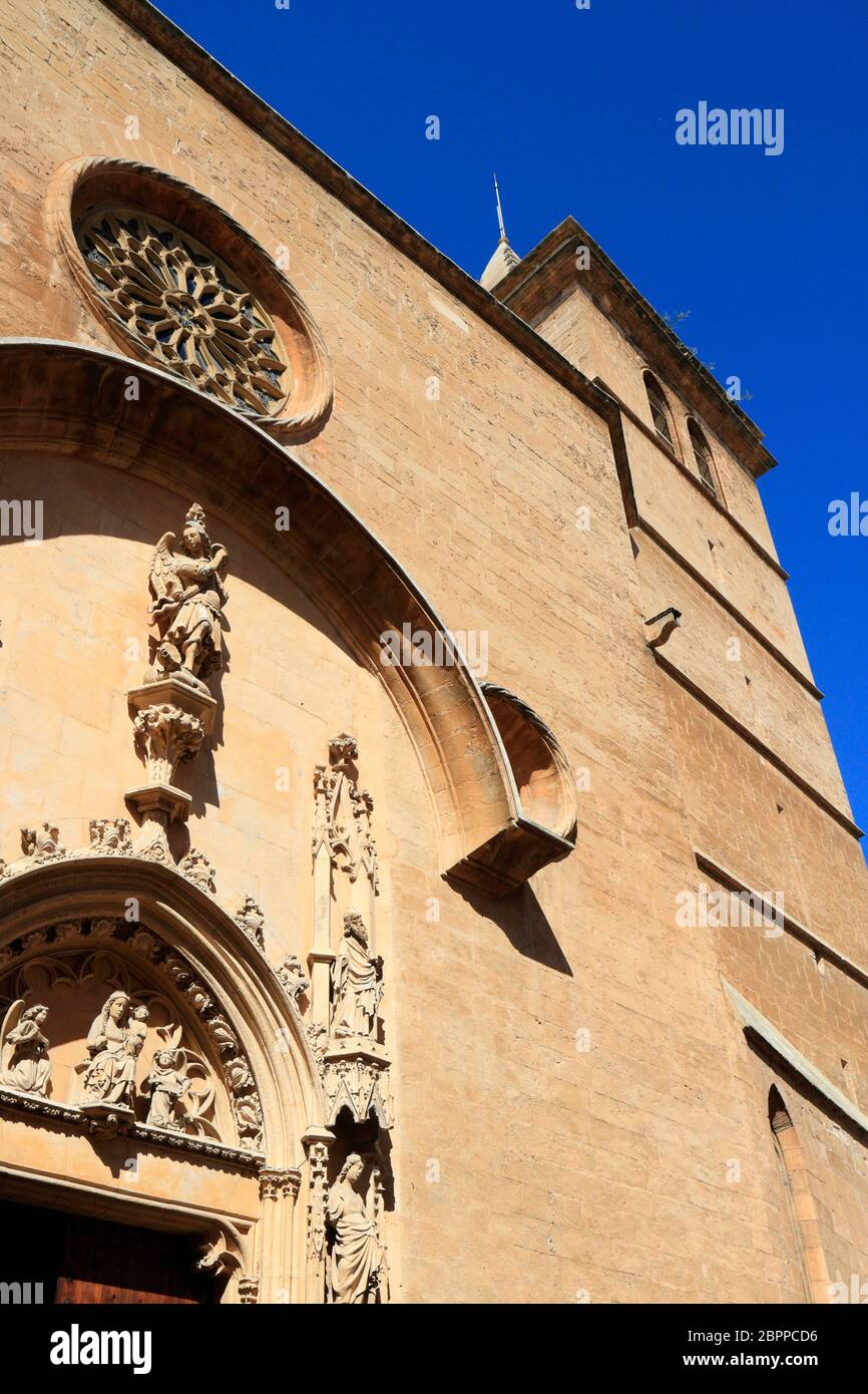 Église Sant Miguel à Majorque, Îles Baléares, Espagne Banque D'Images