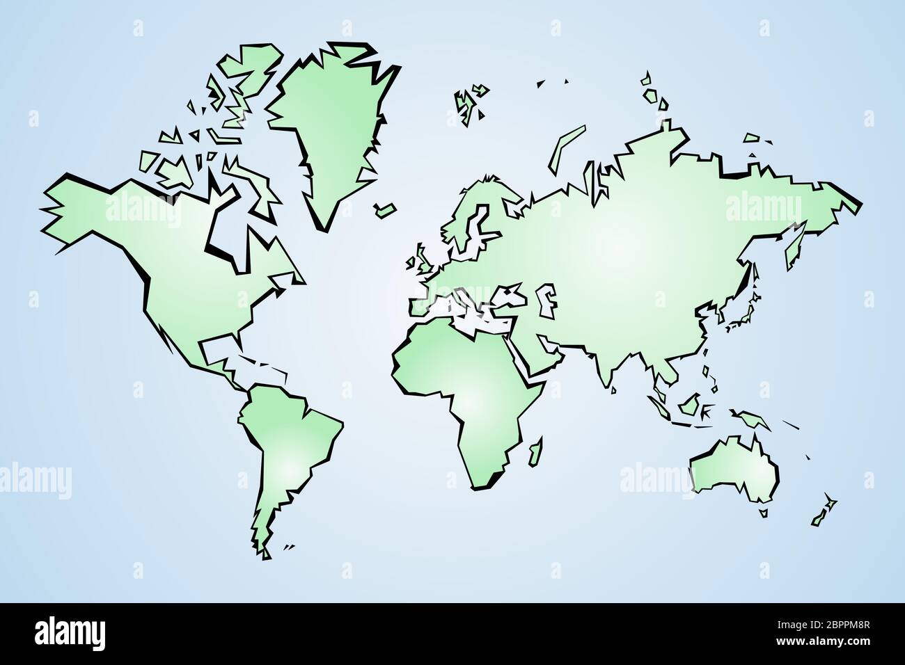 Carte du monde bas contour poly - polygonal vif style géométrique simple vecteur. Illustration de Vecteur