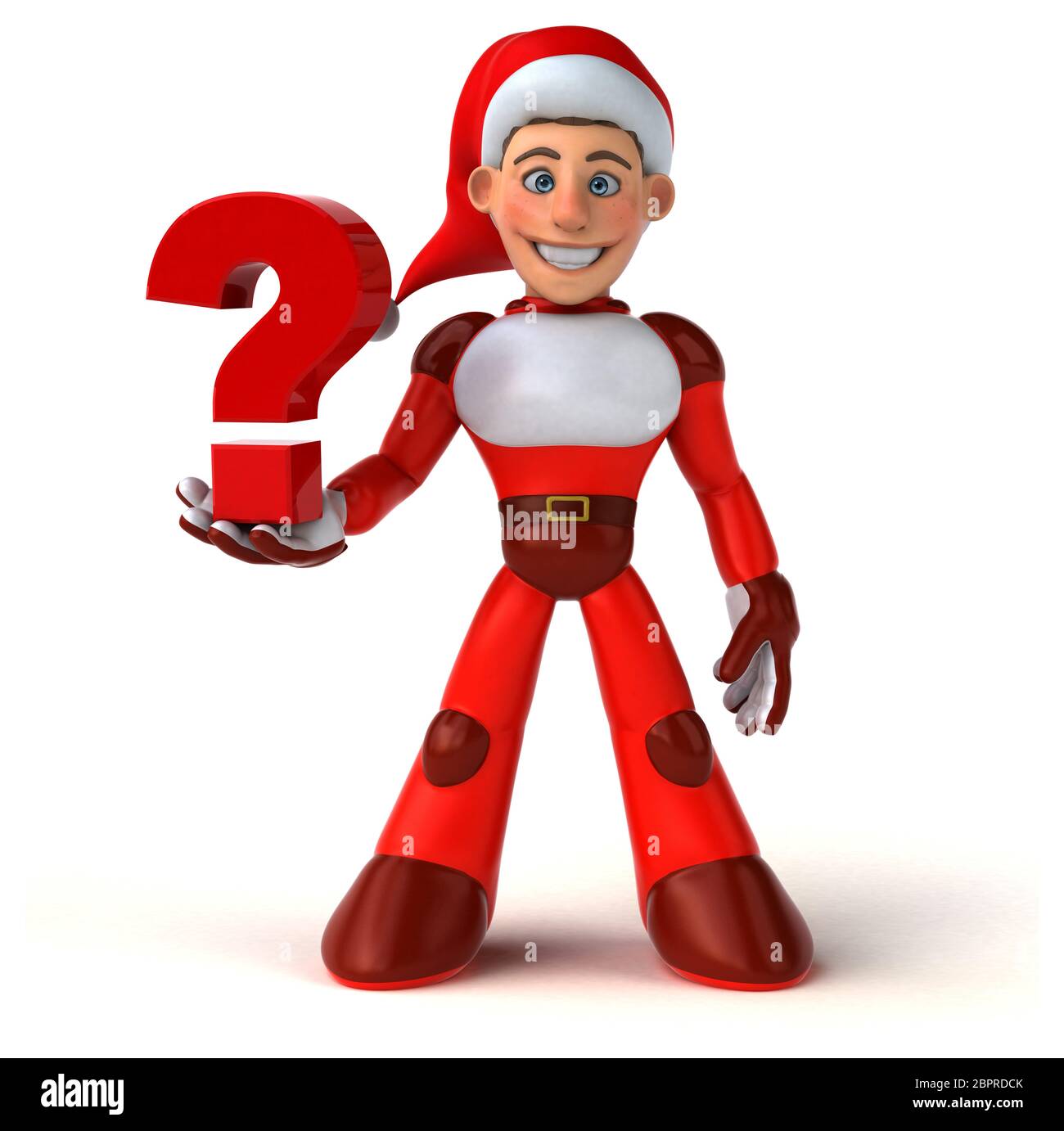 Super Fun Santa Claus - 3D Illustration Banque D'Images