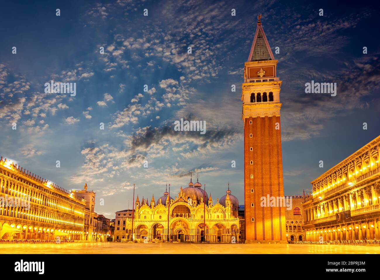 La Place St Marc, le principal à Venise, Italie Banque D'Images