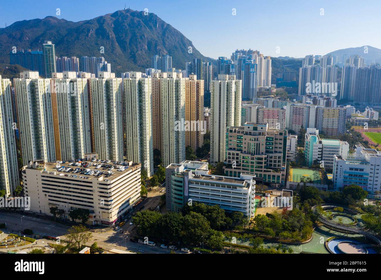 Kowloon Bay, Hong Kong :29 janvier 2019- quartier résidentiel de Hong Kong Banque D'Images