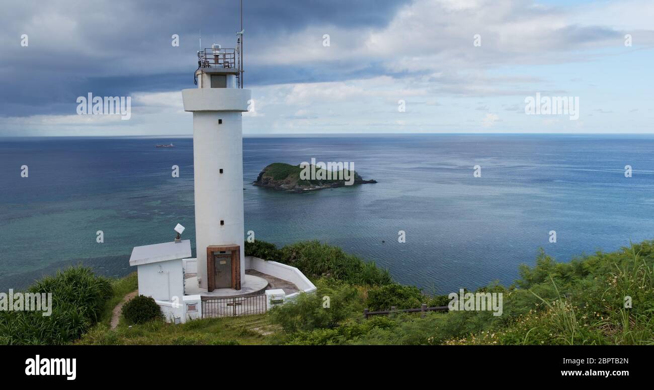 Cap Hirakubozaki sur l'île Ishigaki Banque D'Images