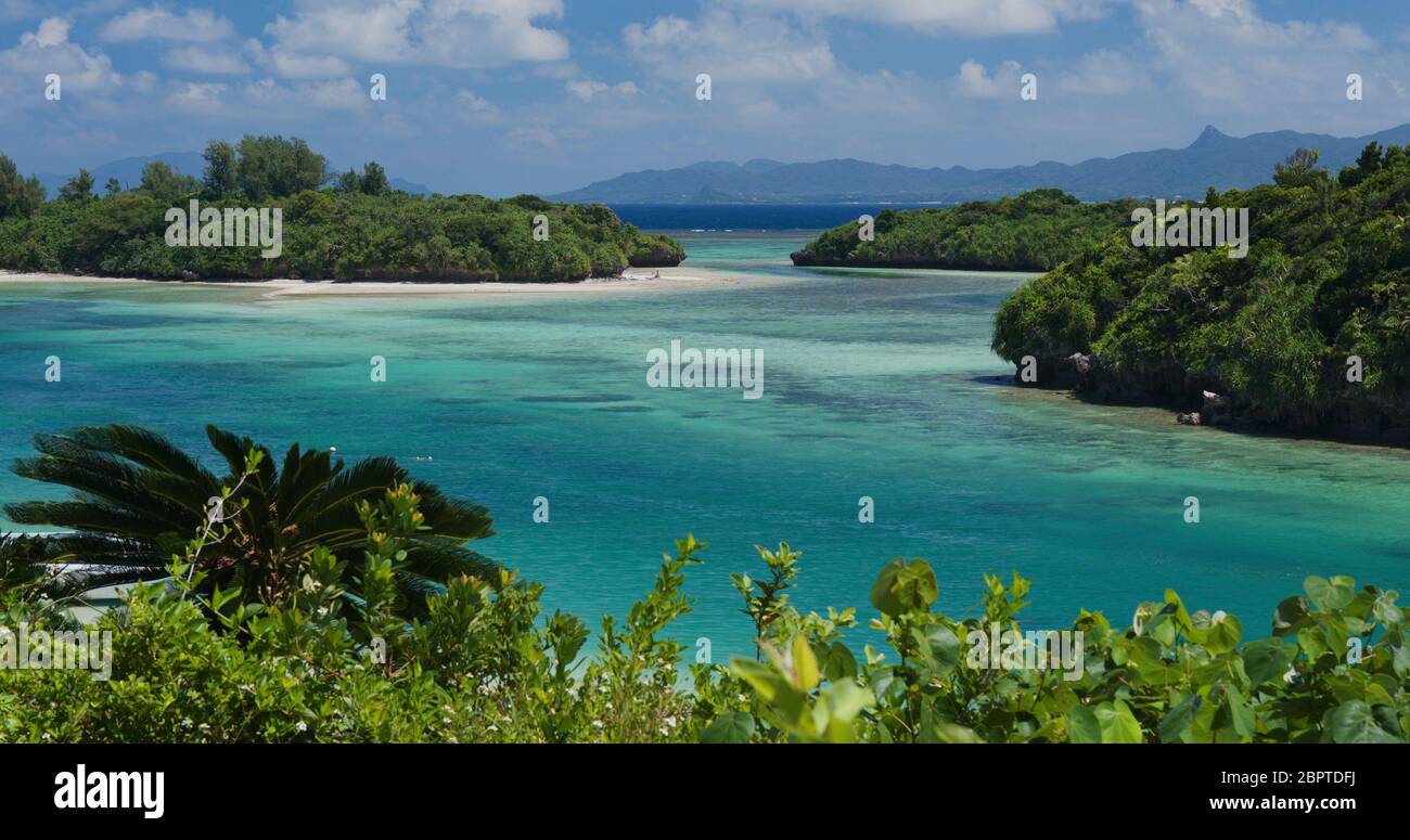 Baie de Kamira sur l'île ishigaki Banque D'Images
