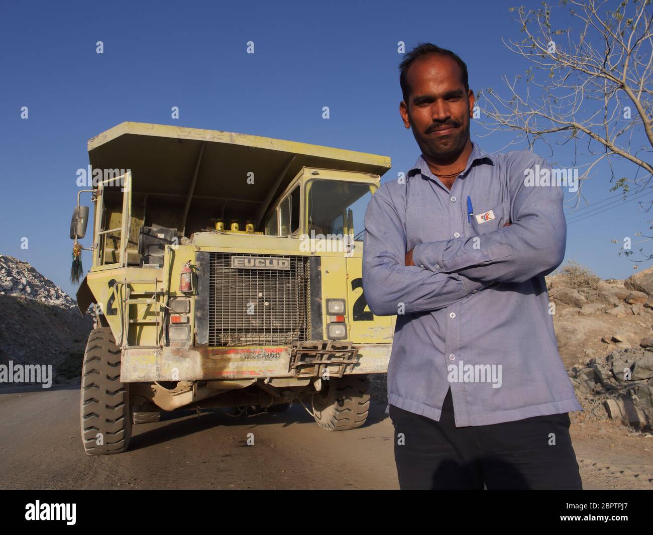 Transport en marbre au Rajasthan, Inde Banque D'Images