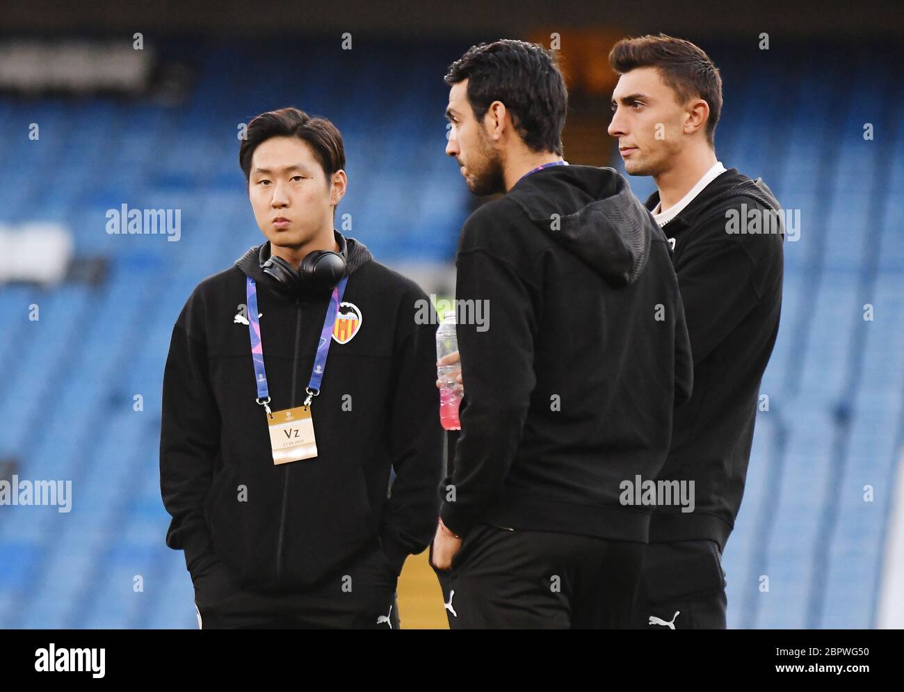 LONDRES, ANGLETERRE - 17 SEPTEMBRE 2019 : le Kang-in de Valence photographié avant le match du groupe H de l'UEFA Champions League 2019/20 entre le Chelsea FC (Angleterre) et le Valencia CF (Espagne) au Stamford Bridge. Banque D'Images