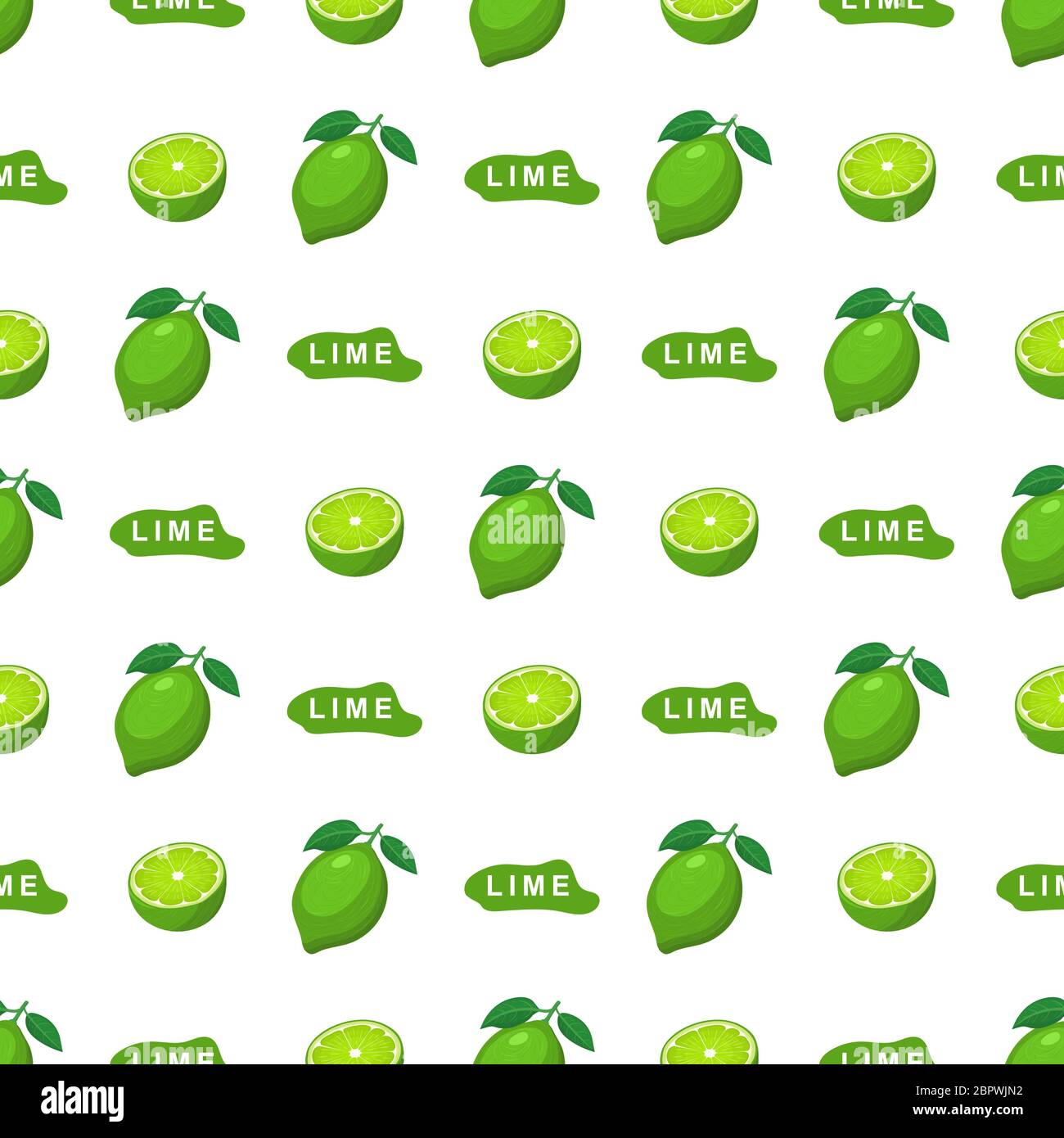 Motif sans couture avec fruits exotiques frais et mi-citron sur fond blanc. Fruits d'été pour un style de vie sain. Fruits biologiques. Dessins animés s Illustration de Vecteur