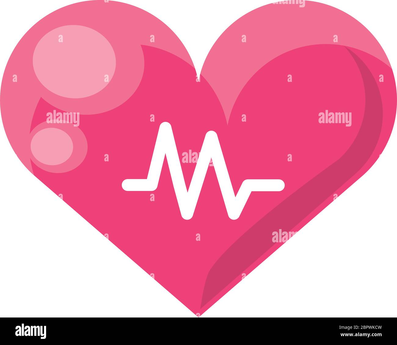 motif d'illustration vectoriel de l'onde cardiaque et de l'électrocardiogramme sur fond blanc Illustration de Vecteur