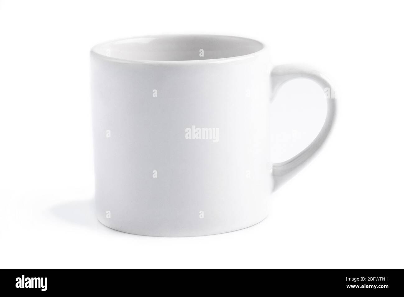 Tasse à thé blanche avec espace pour copier Banque D'Images