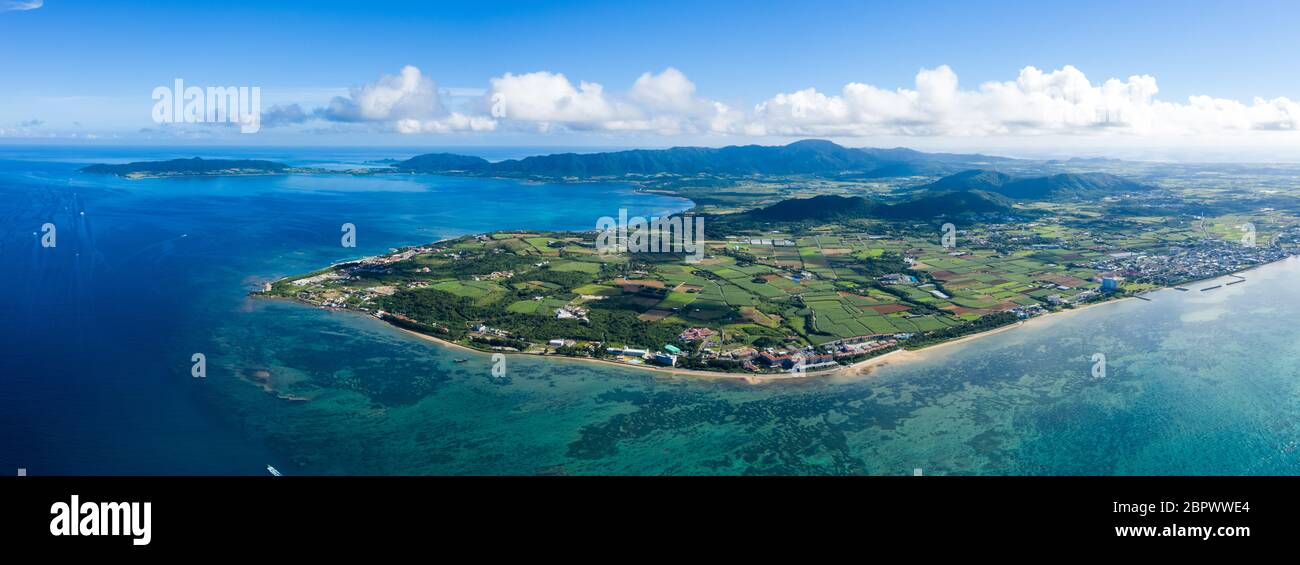 Survolez l'île d'ishigaki Banque D'Images