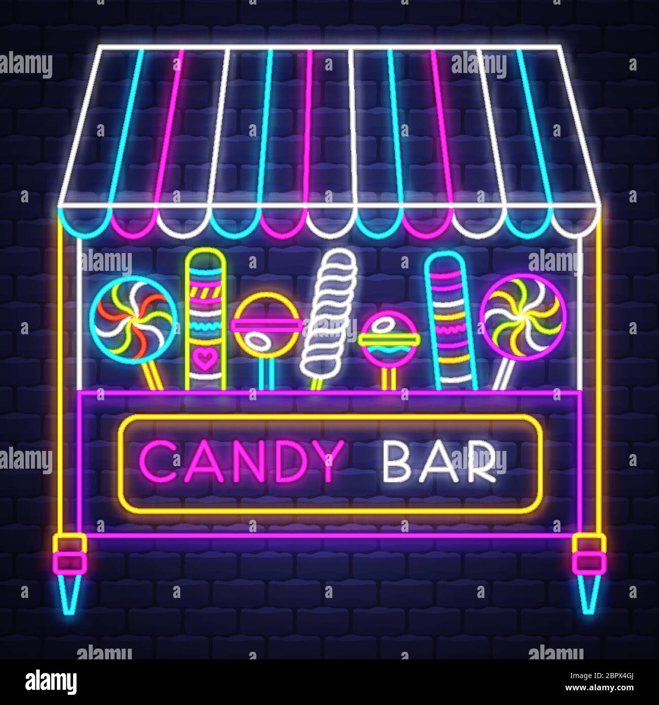 Enseigne Lumineuse Candy Shop - Néon LED Doux Et Réglable Pour Décorer Boutique De Bonbons, Salon Ou Chambre D'enfant