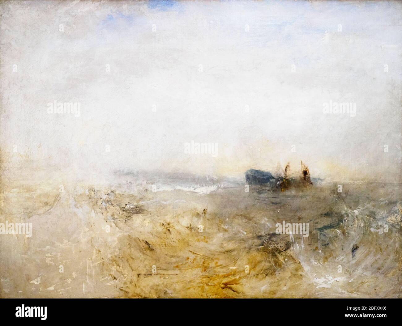 JMW Turner 1775-1851 UNE épave, avec des bateaux de pêche c. 1840-5 peinture à l'huile sur toile Banque D'Images