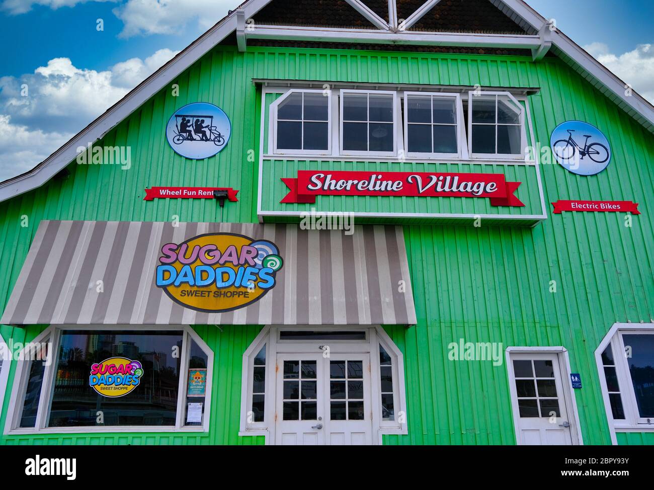 Sugar Daddies au Shoreline Village Banque D'Images