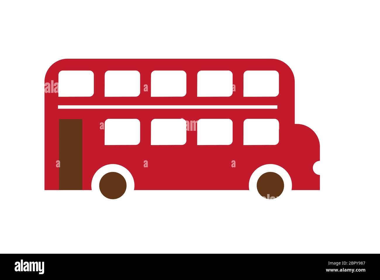 Double étage London bus touristiques transport illustration Banque D'Images