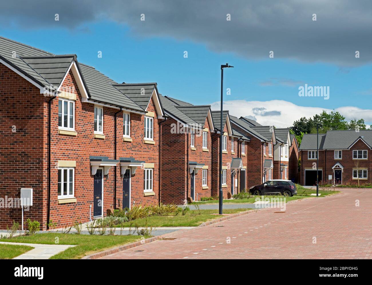 Nouveau développement de logements à Eggborough, North Yorkshire, Angleterre Banque D'Images