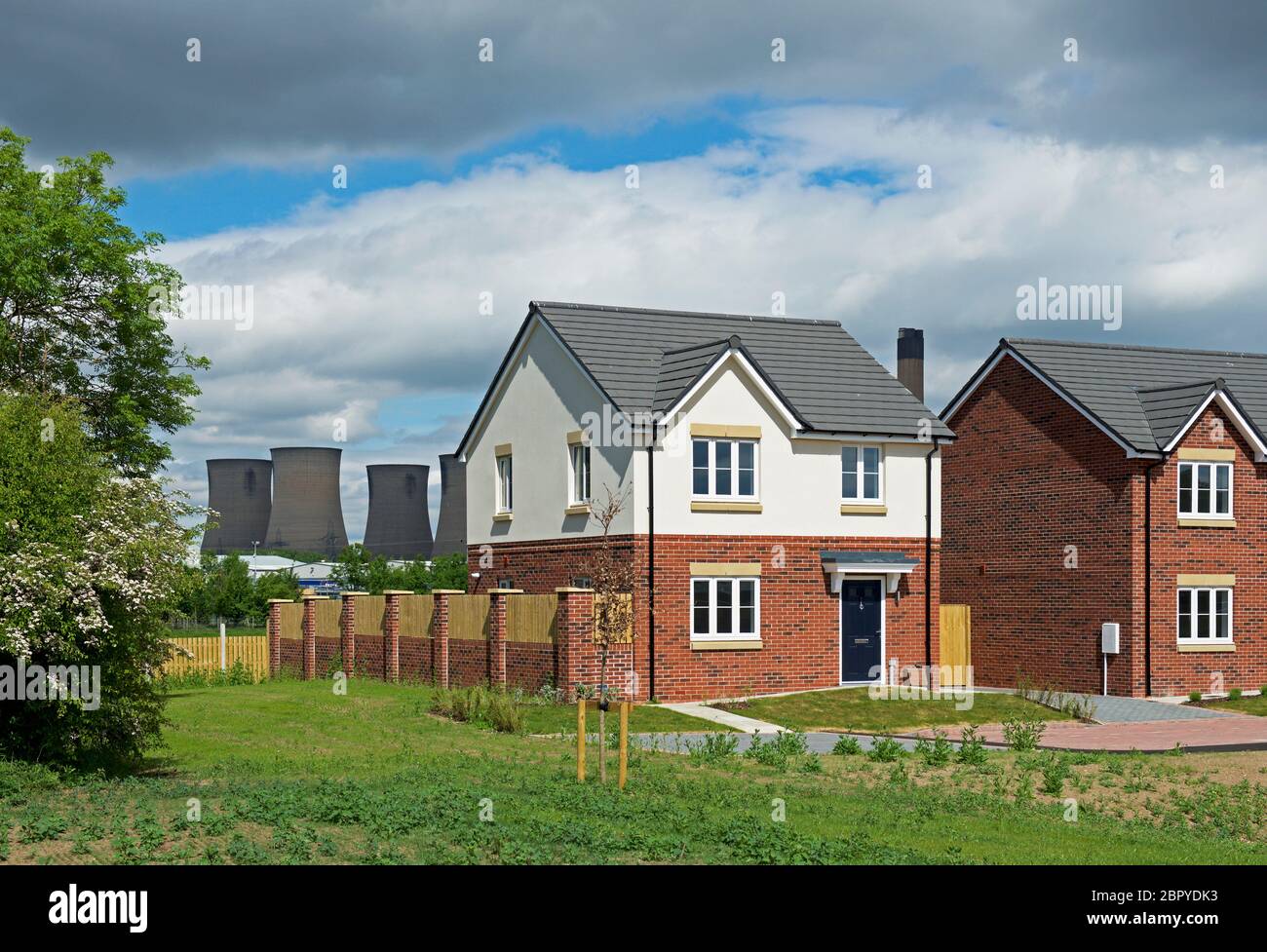 Nouveau développement de logements à Eggborough, North Yorkshire, Angleterre Banque D'Images