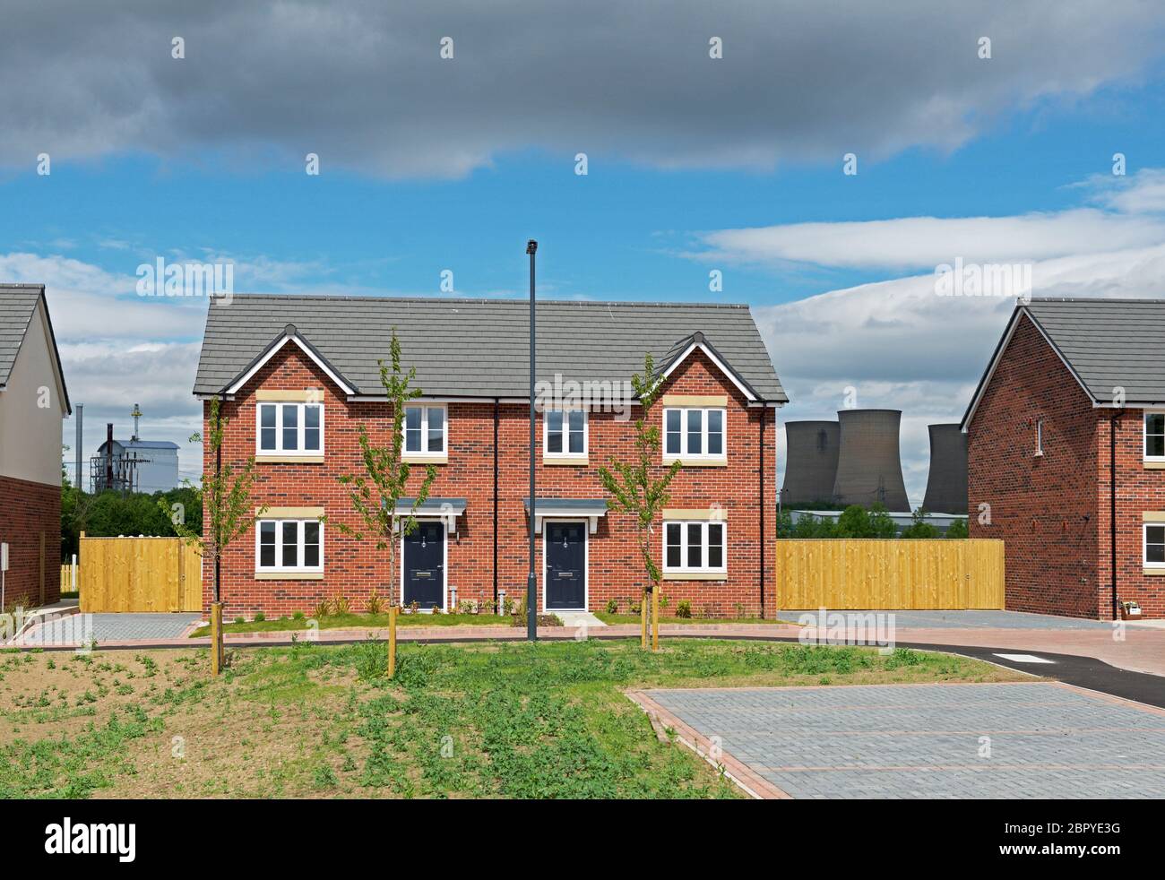 Nouveau développement de logements à Eggborough, North Yorkshire, Angleterre Banque D'Images