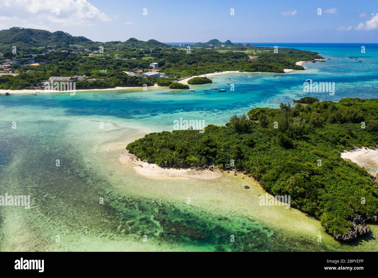 Baie de Kamira dans l'île ishigaki japon Banque D'Images