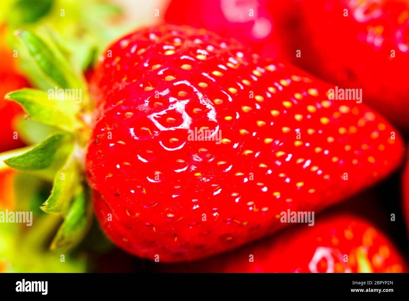 Close up d'une fraise Banque D'Images