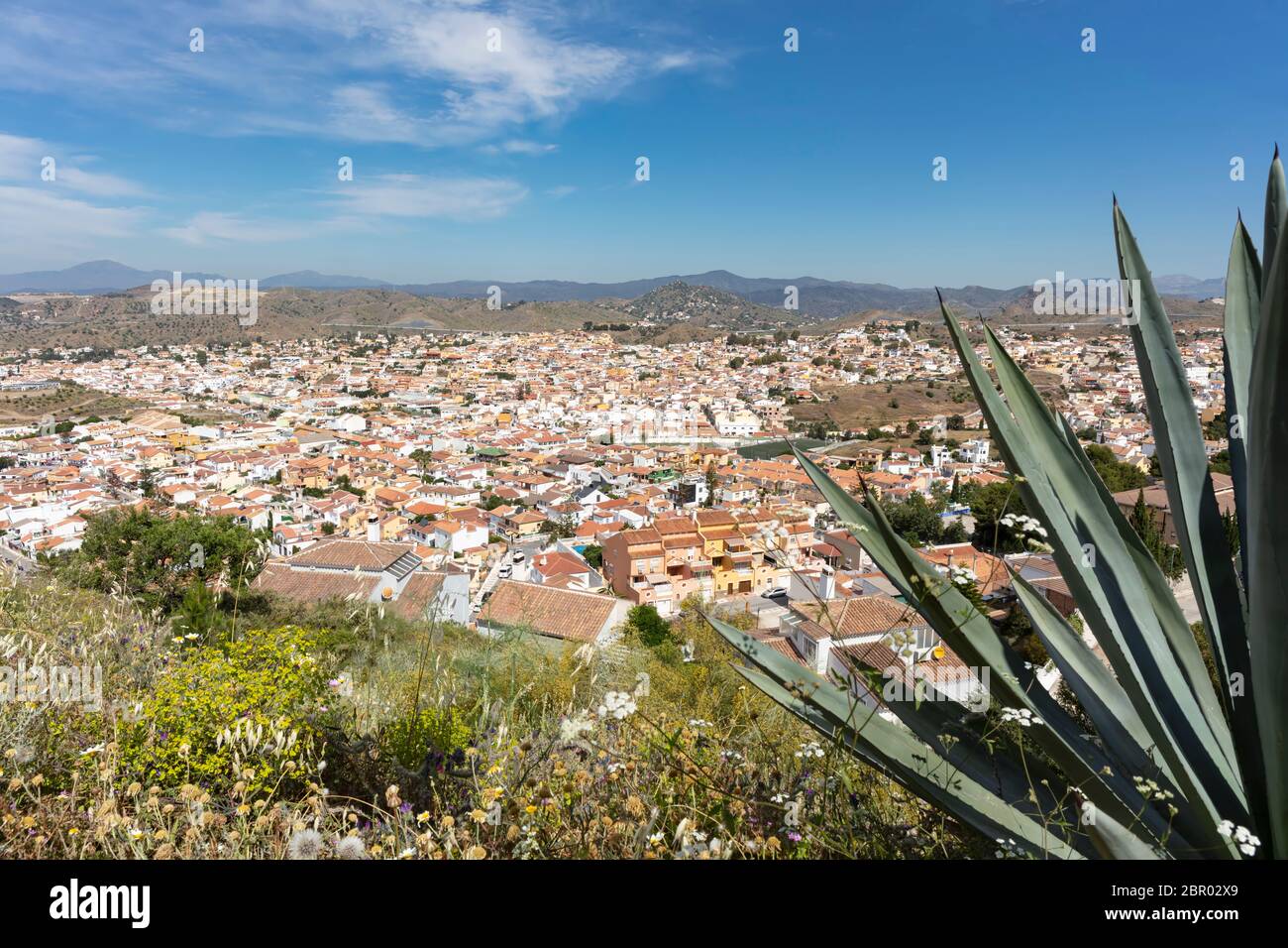 Paysage de Puerto de la Torre ou de Distrit-10 à Malaga, Espagne Banque D'Images