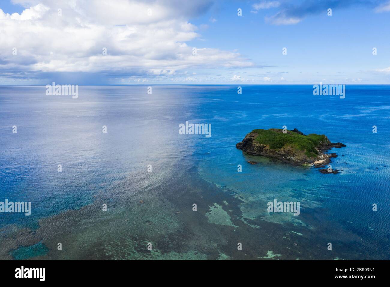 Vue de dessus Cape Hirakubozaki sur l'île Ishigaki Banque D'Images