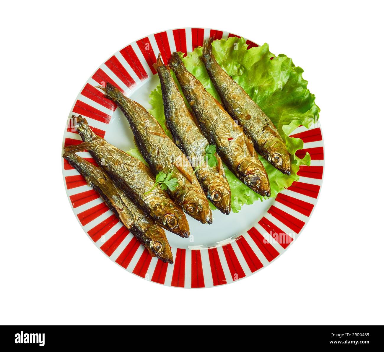 Sardines grillées, tradition italienne-américaine de poisson pour la veille de Noël Banque D'Images