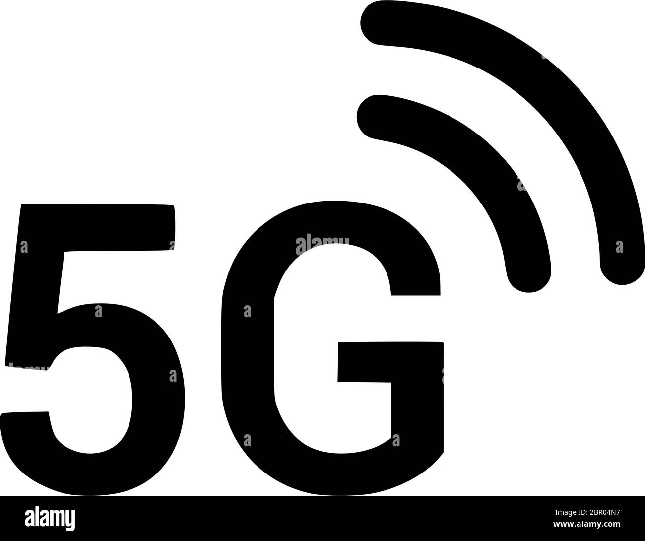 5G haut débit mobile réseau connexion illustration web Banque D'Images