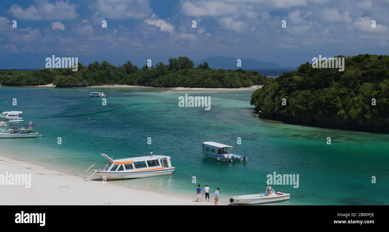 Baie de Kamira sur l'île ishigaki Banque D'Images