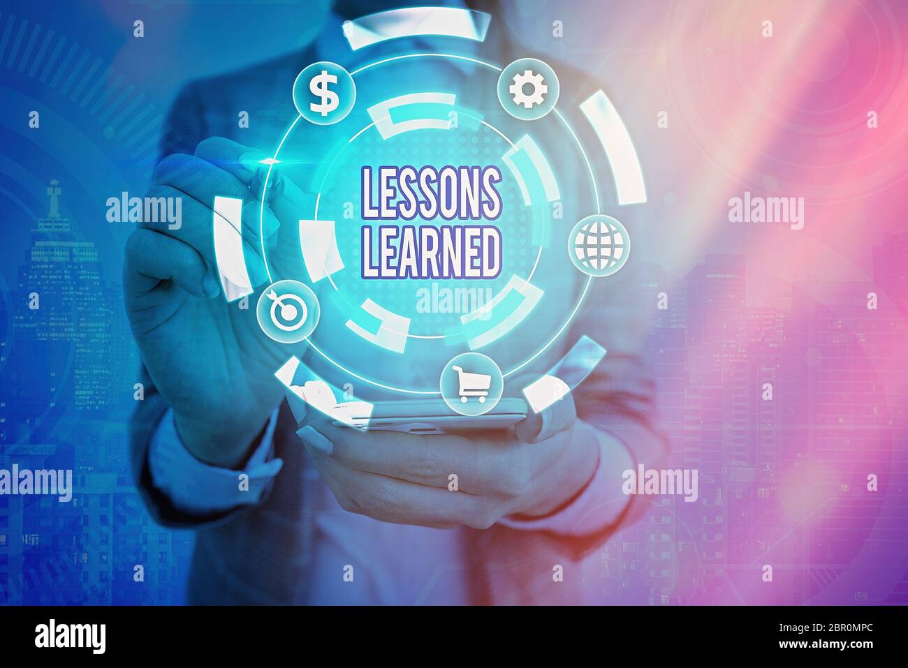 Écriture manuscrite leçons Apprises. Photo conceptuelle connaissance ou compréhension acquise par l'expérience Banque D'Images
