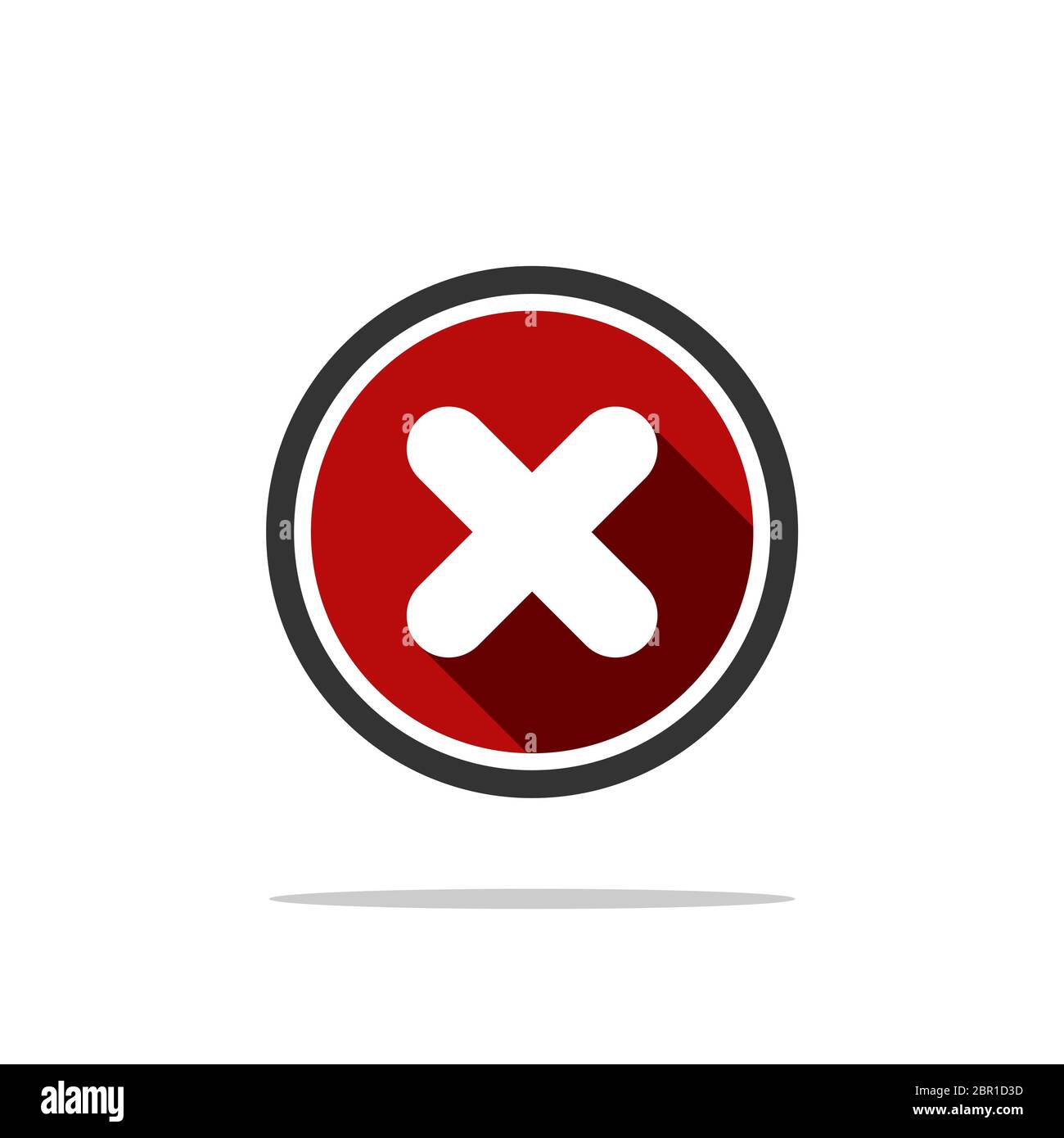 Incorrect, Cross X Sign Icon Vector Template Illustration Design. Vecteur EPS 10. Banque D'Images