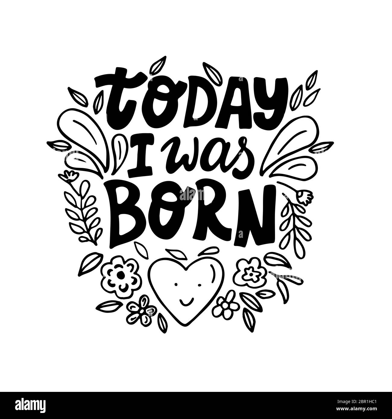 Lettres « Doddle Baby Milestone » pour l'impression Illustration de Vecteur