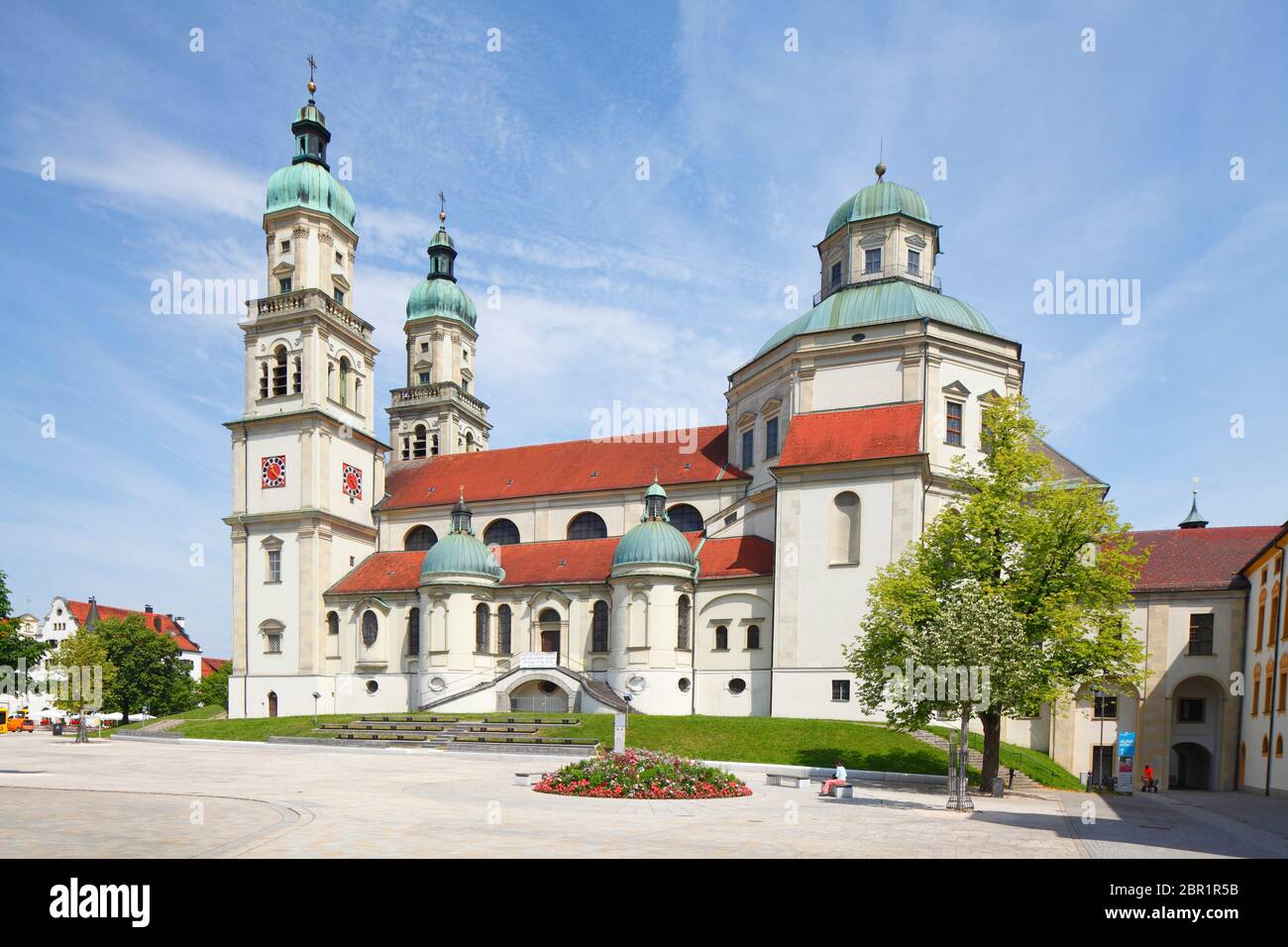 Basilique Saint-Lorenz, vieille ville, Kempten, Allgäu, haute-Swabia, Bavière, Allemagne, Europe Banque D'Images