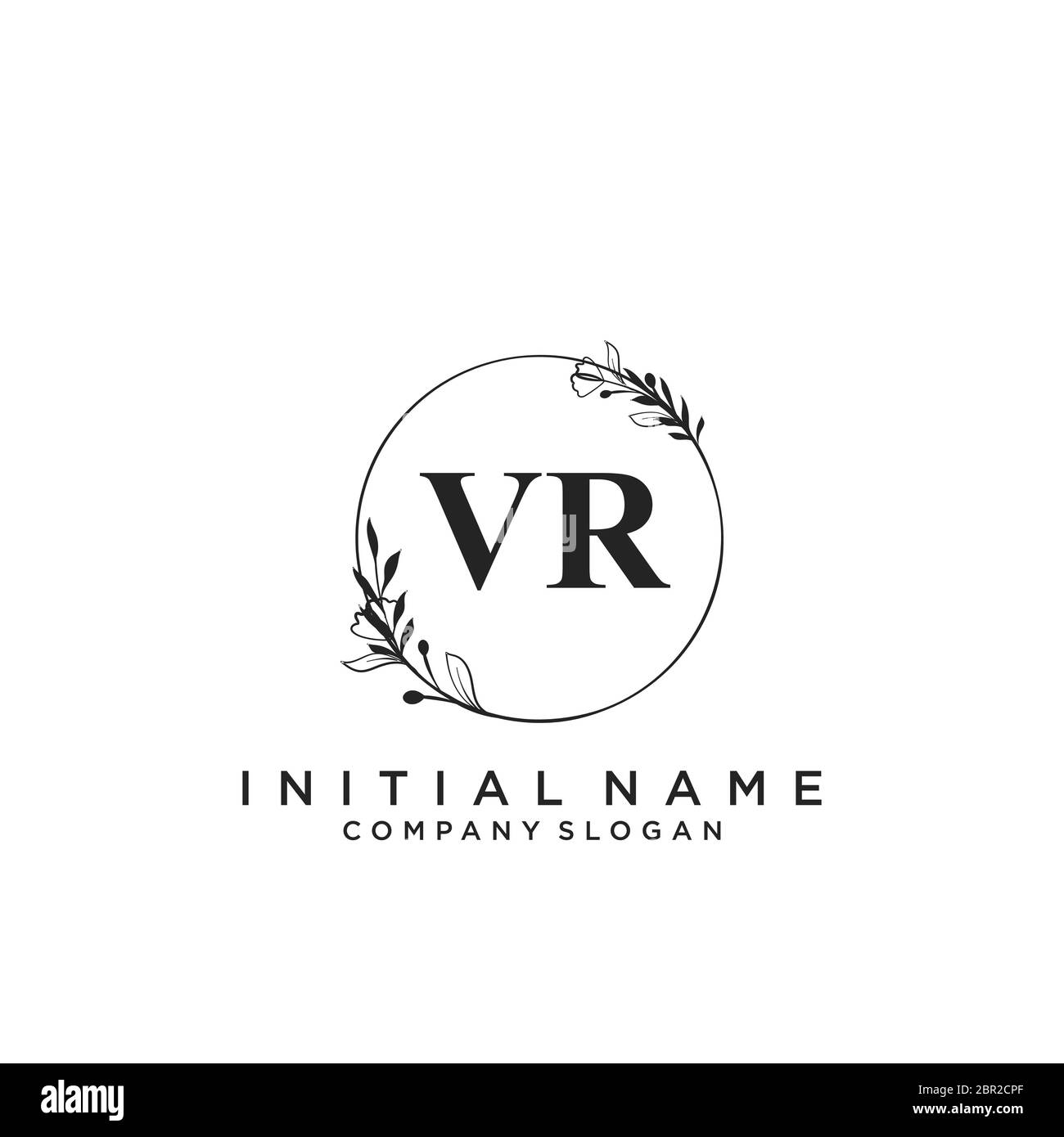 Logo des initiales vr Banque de photographies et d’images à haute ...
